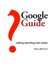 making searching even easier - Google Guide