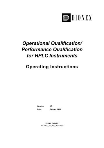 Operational Qualification