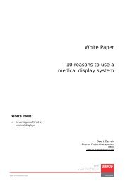 White Paper 10 reasons to use a medical display system - Barco