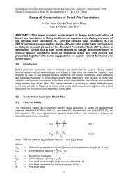 Design & Construction of Bored Pile Foundation