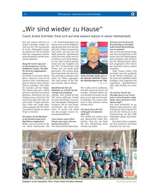 TSG-Heimspiel 2022/23 1. Halbserie