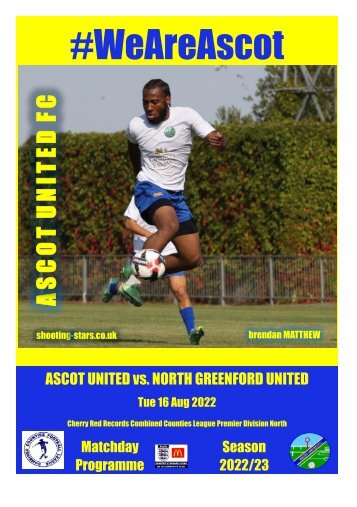 Ascot United v North Greenford United 160822