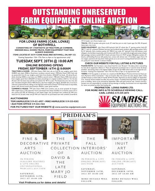 Woodbridge Advertiser/AuctionLists.ca - 2022-08-15