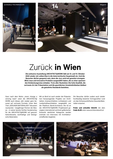 architektur FACHMAGAZIN Ausgabe 5 2022