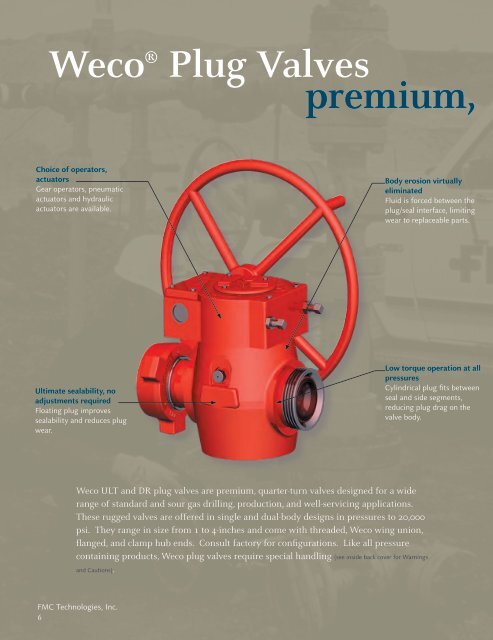 ULT Plug Valves - FMC Technologies