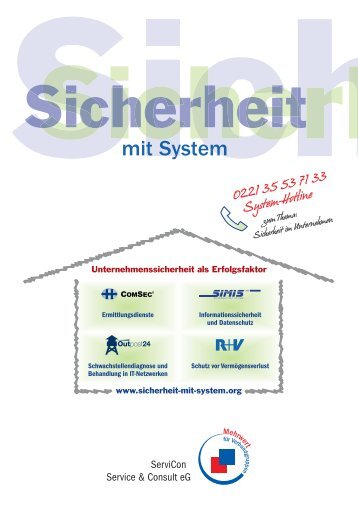 ServiCon Service & Consult eG - Comsec GmbH