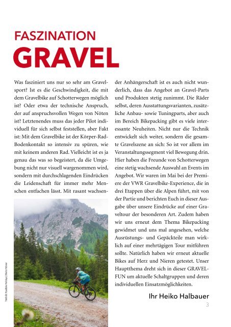 GRAVELFUN 1/2022 - Magazin rund ums Gravelbike