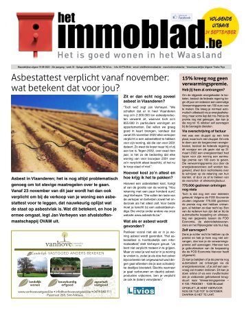 Het Immoblad van 14 augustus 2022