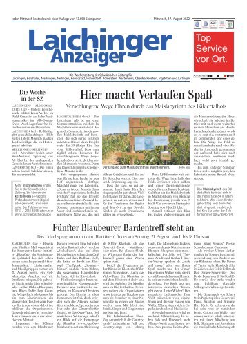 Laichinger Anzeiger 17.08.2022