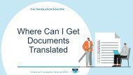  Where To Get Documents Translated?