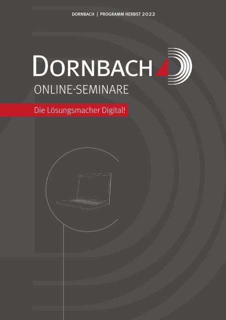 DORNBACH Online-Seminare Herbst 2022