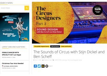 The Sounds of Circus with Stijn Dickel and Ben Scheff