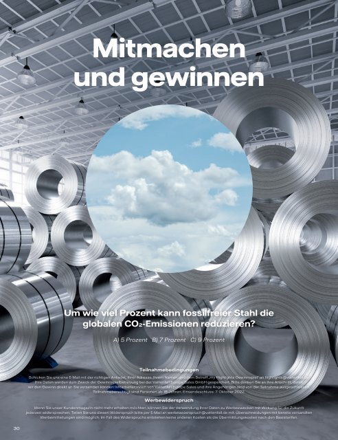 Vattenfall my Highlights Ausgabe 3/2022