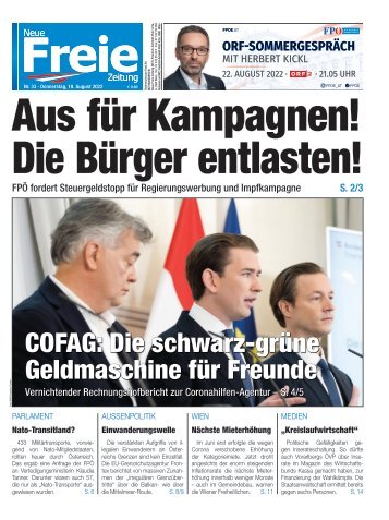 Aus für Kampagnen! Die Bürger entlasten!