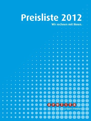 Gewista Preisliste 2012, Doppelseiten, High-Res