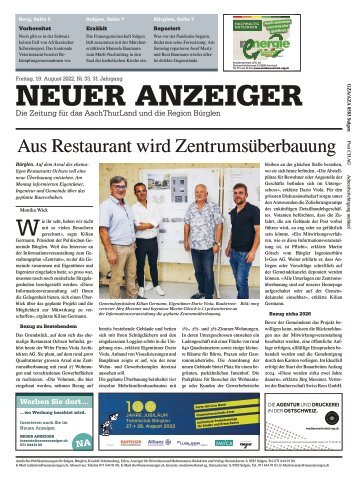 Neuer Anzeiger 19. August 2022