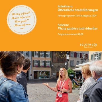 Jahresprogramm Stadtführungen für Einzelgäste