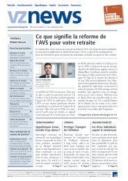 CH französisch: vz news, Suisse français, septembre 2022, édition 132