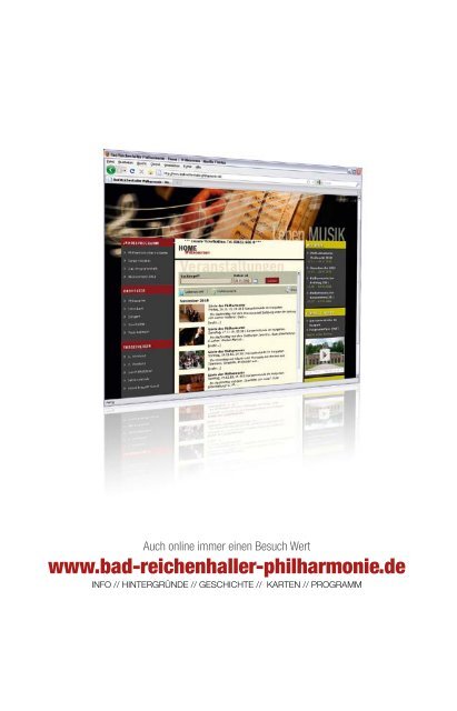 Musik entsteht - Bad Reichenhaller Philharmonie