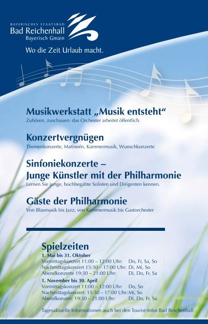 Musik entsteht - Bad Reichenhaller Philharmonie