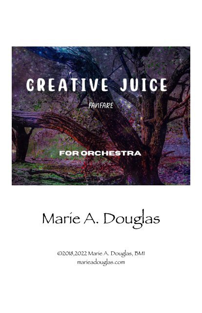 Creative Juice - Full Score