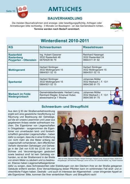 Gemeindezeitung 2010/04 (7,18 MB) - Marktgemeinde Rastenfeld