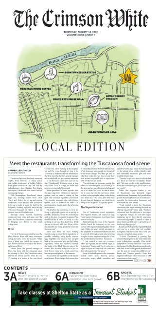 The Crimson White Local Edition, Aug. 18, 2022