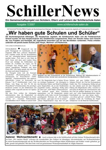 SchillerNews - Schillerschule Aalen