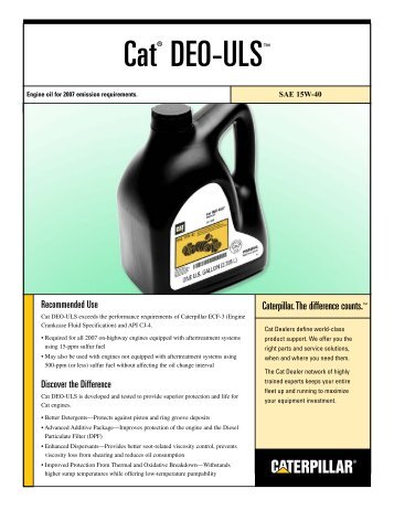 Cat® DEO-ULS™ - Peterson CAT