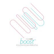 ageLOC Booster užívateľská príručka