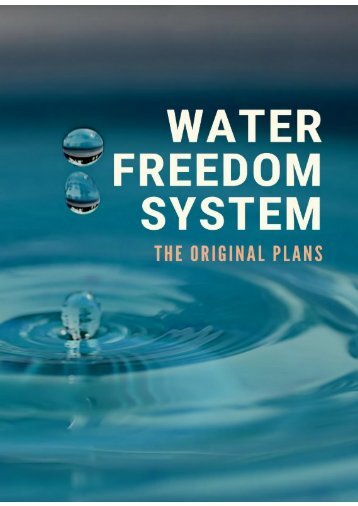 Water Freedom System PDF Manual & Ebook by Author Chris Burns