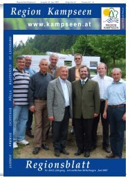 Regionsblatt Nr. 44 vom Juni 2007 - Region Kampseen