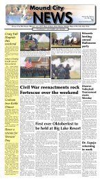 Civil War reenactments rock Fortescue over the ... - Mound City News
