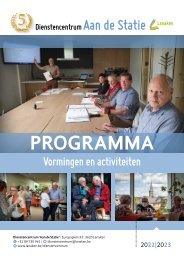 Programma Dienstencentrum Aan de Statie 2022-2023