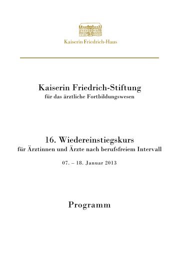 Programm - Ärztekammer Berlin