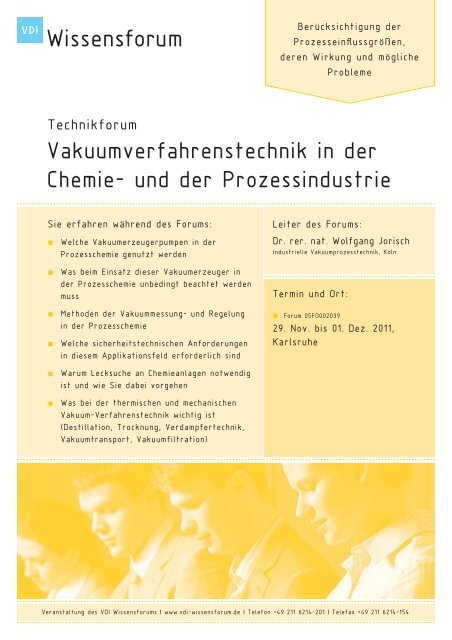 Vakuumverfahrenstechnik in der Chemie- und der ... - GIG Karasek