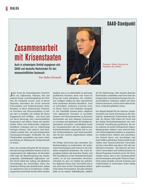 20 Jahre Mauerfall - DAAD-magazin