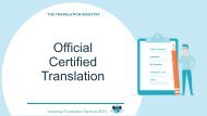 Official Certified Translation