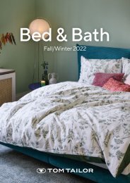 Tom Tailor Lizenzkatalog Bed/Bath FW 2022