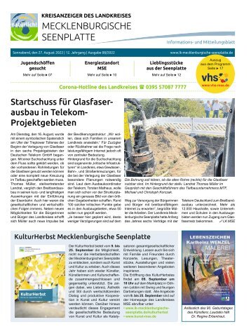Kreisanzeiger MSP - August 2022