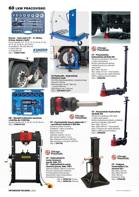 PETERSON TECHNIK - Katalóg 2022