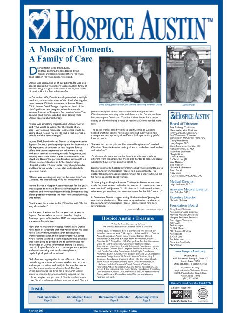 Spring07 Newsletter.pmd - Hospice Austin