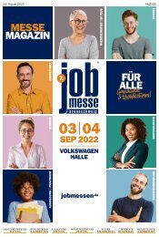 Das MesseMagazin zur jobmesse braunschweig 2022