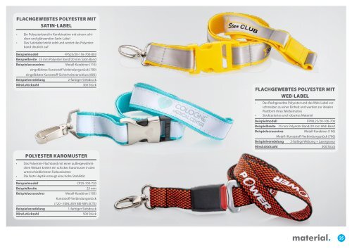 Personalisierte Lanyards