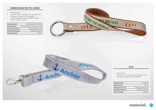 Personalisierte Lanyards