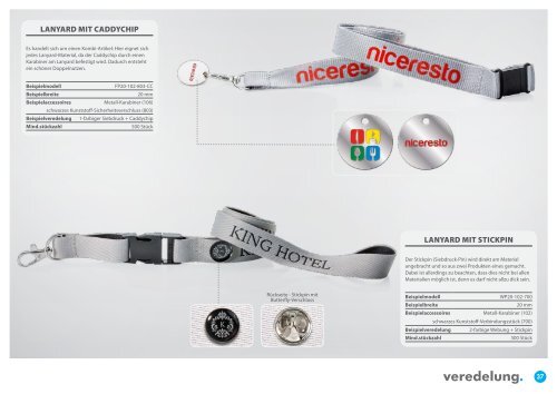 Personalisierte Lanyards