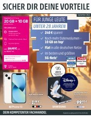 Telekom Monatsflyer September 2022