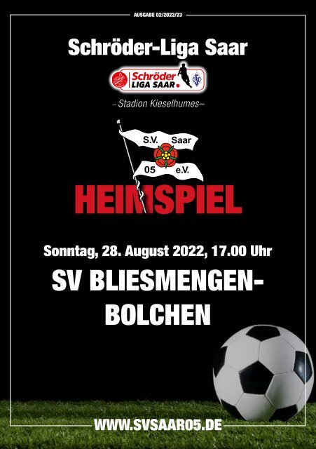 05er Magazin - Heimspiel SV Bliesmengen-Bolchen