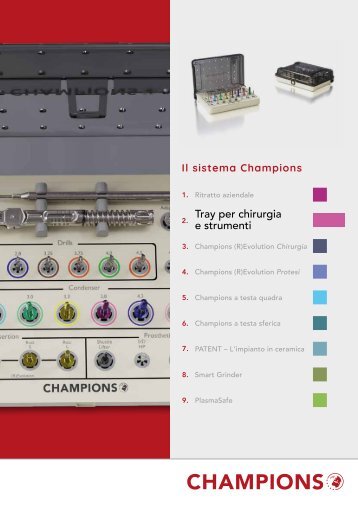 Catalogo tray chirurgia e strumenti