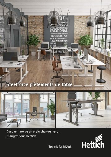 Steelforce piètements de table